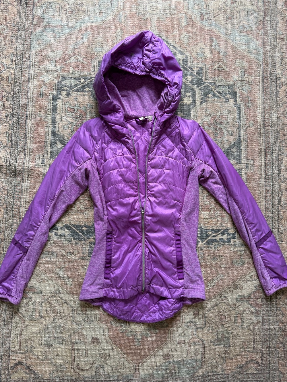 lululemon athletica Purple Hooded Puffer Jacket